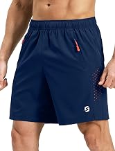 Mens Running Athletic Shorts 7 Inch Quick Dry Lightweight Workout Gym Tennis Shorts 3 Zipper Pockets