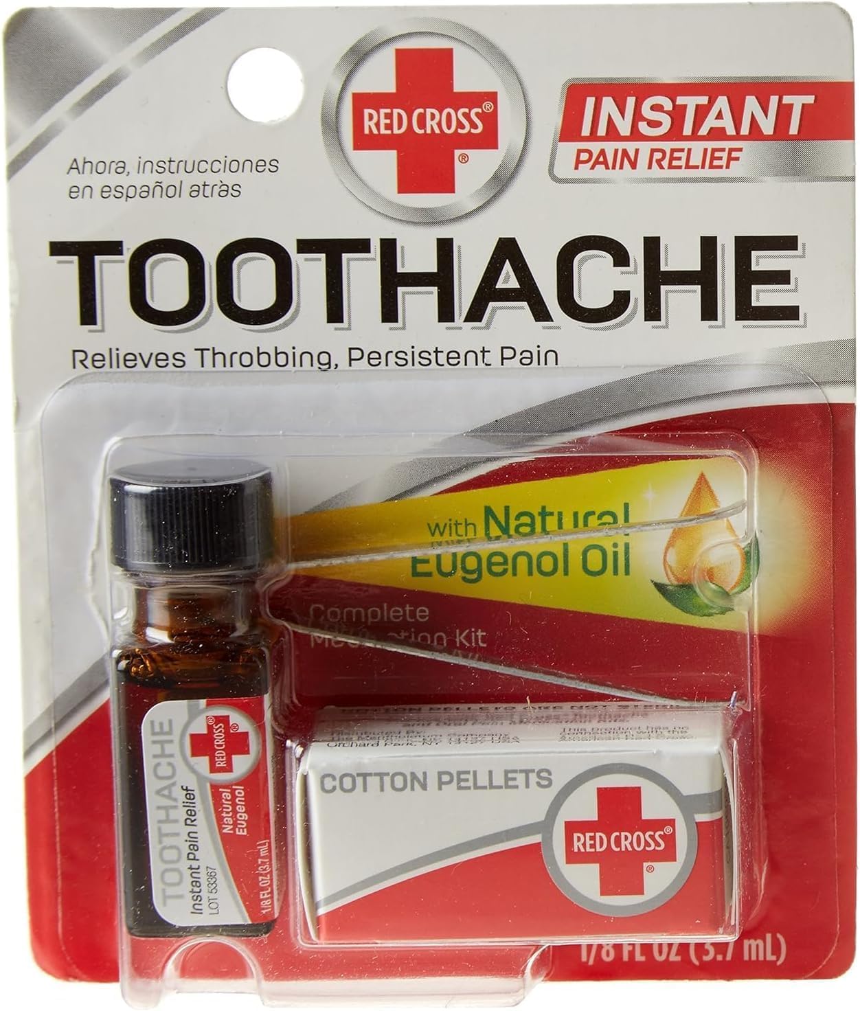 Red Cross Toothache Complete Medication Kit 0.12 oz Pack of 3