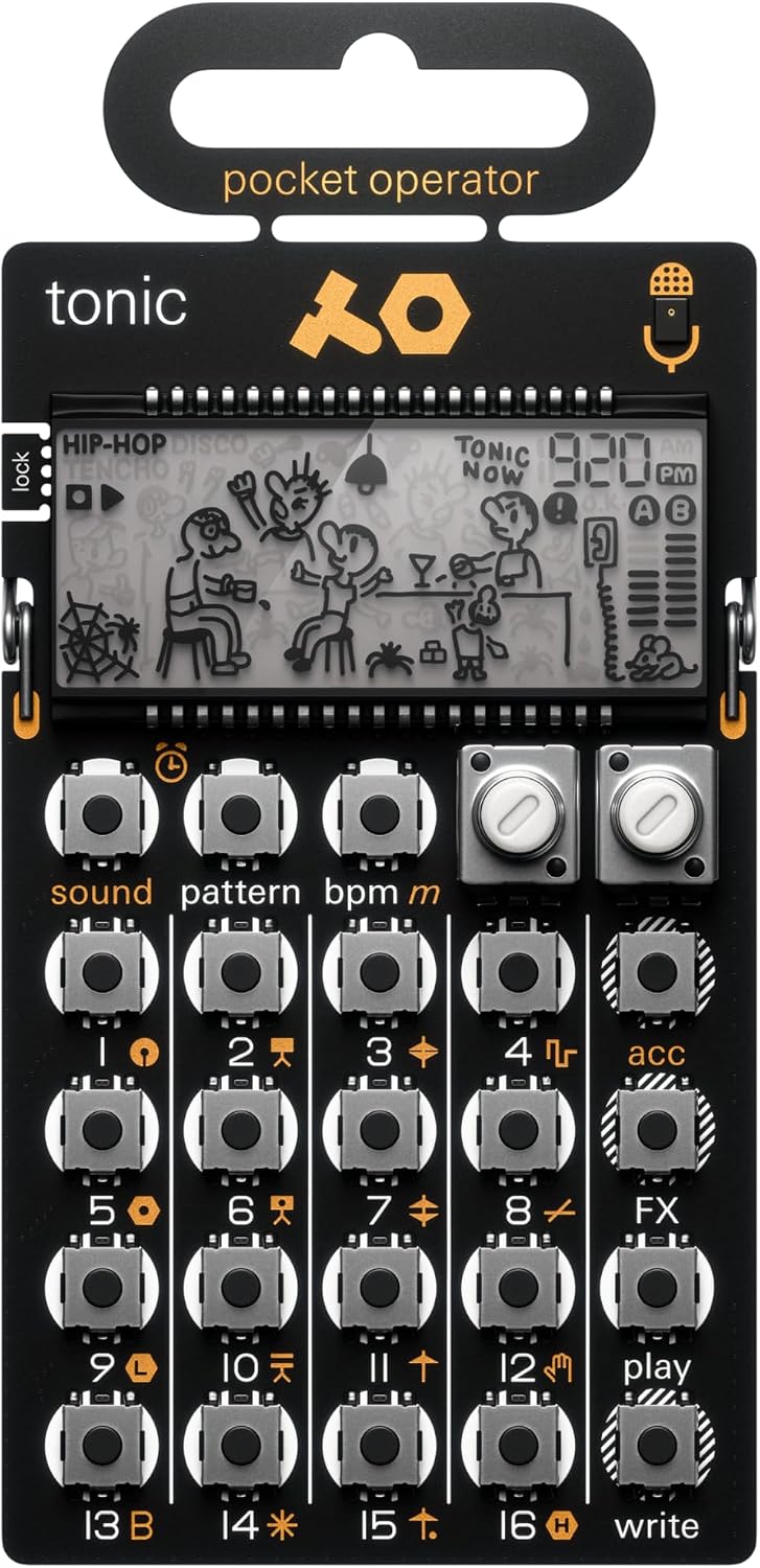 Teenage Engineering PO-32 Tonic Drum Synthesizer & Sequencer, GoldBlack