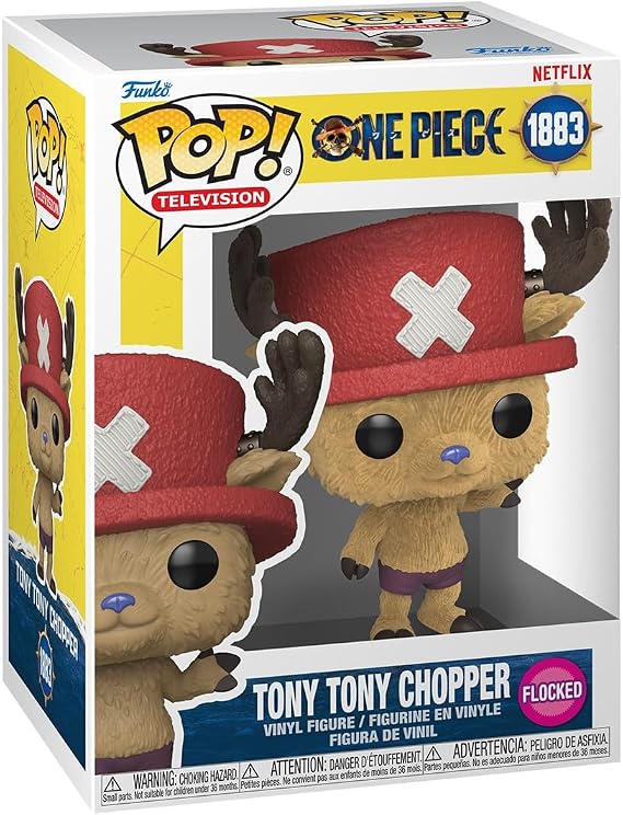 Funko POP! TV: One Piece - Tony Tony Chopper - Flocked | Official Merch - Collectable Vinyl Figurine for Shelf Display - Birthday Gift Idea for Fans and Collectors