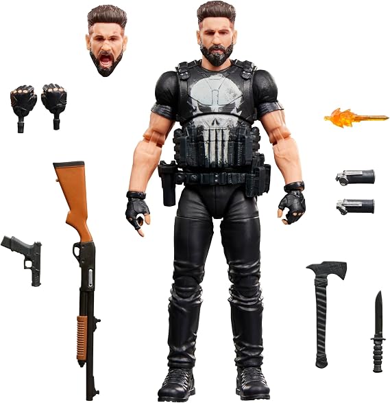 Marvel Legends Series Punisher, The Punisher Aksiyon Figürü Seti Koleksiyon için (15 cm)
