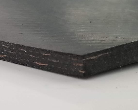 Rubber Sheet Warehouse .125" (3/16") Thick x 36" Wide x 10' Long -Cloth Inserted Neoprene Rubber Heavy Duty Strong Rubber to Tougher Projects