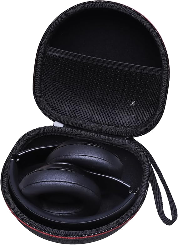 Headphone Headset Case for Beats Studio Pro/JLab JBuds Lux ANC/JLab Go Lux ANC/JBL/TOZO/BERIBES/Picun/KVIDIO Noise Cancelling Over-Ear Foldable Headphones, Black