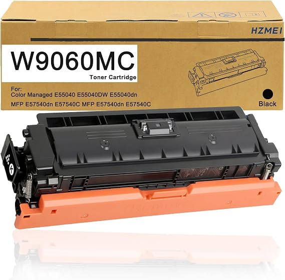 EVEINK High Yield W9060 W9060MC Black Toner Cartridge | W9060MC Toner Compatible with Color Managed E55040 E55040DW E55040dn MFP E57540dn E57540C Series Printer(1-Pack,Black)