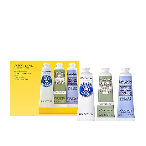 L'Occitane Hand Cream Classics 3-Piece Gift Set, Travel-Sized, Vegan Care