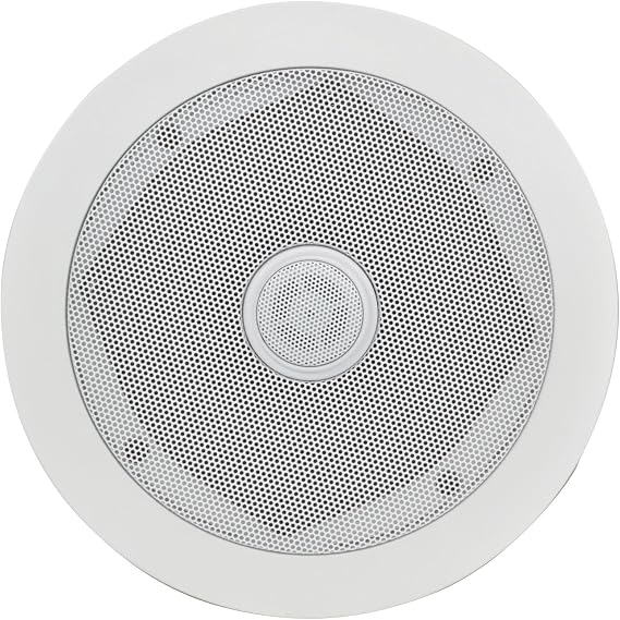 Adastra | High-Performance Ceiling Speaker with Adjustable Tweeter - 2-Way Flush Mount Speaker for Home & Multiroom Audio, Bluetooth System Compatible | White (Single Unit) 6.5" | 100W