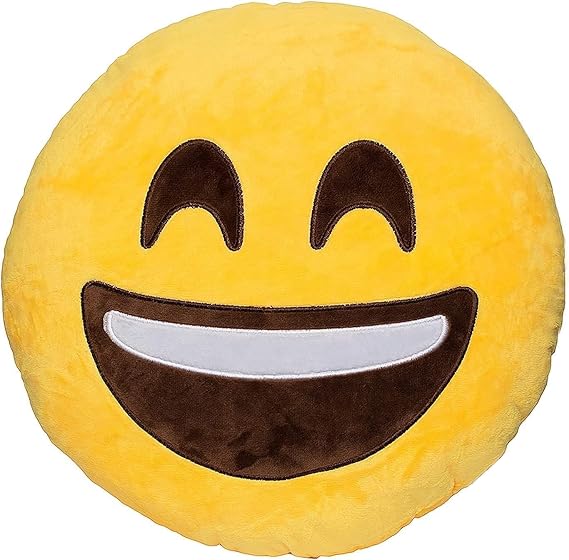 Cushion Cute Plush Emoticons Decorative Soft Pillow Birthday Gift Home Decor, 32cm
