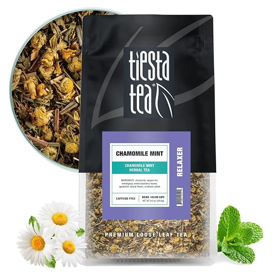 Tiesta Tea Chamomile Mint Loose Leaf Chamomile Mint Herbal Tea Blend 8oz