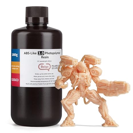 ELEGOO ABS-Like 3.0 3D Printer Resin Beige 1000g