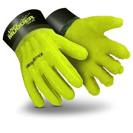 HexArmor Impact Protection Liquid-Resistant Safety Gloves | Ugly Mudder 7310 | Large