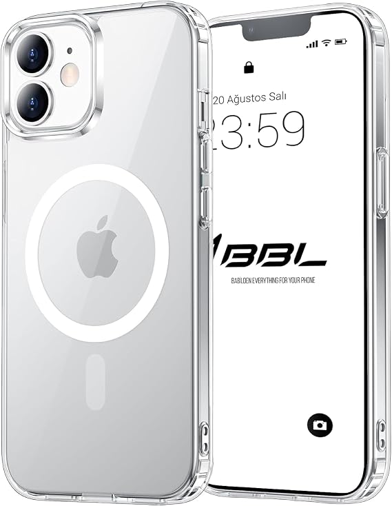 Babilden iPhone 11 İçin Kılıf Kamera Korumalı Magsafe İle Uyumlu Kablosuz Şarj Özellikli Şeffaf Telefon Kılıfı