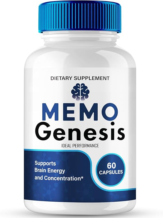 Memo Genesis Capsule, Official Memo Genesis Reviews, Brain & Memory Supplement Pills, Advanced Formula Nootropic Pills Brain Health Support & Cognitive Health, MemoGenesis Capsules (60 Capsules)
