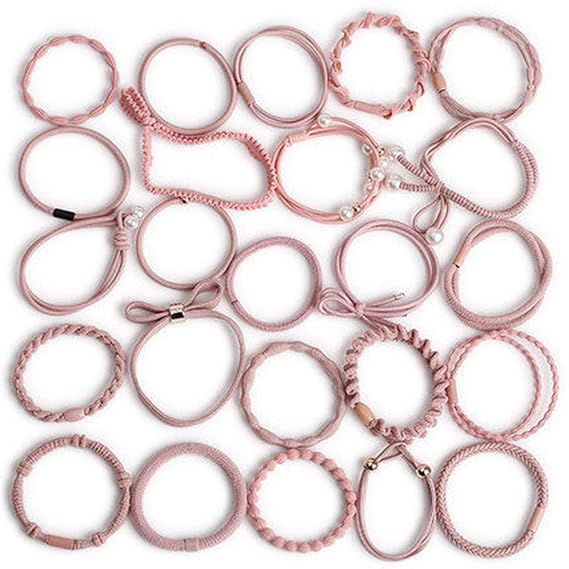 40pcs simple head rope female holster leather band female tie head high elastic and durable hair rope small rubber band black headdress thick hair ring