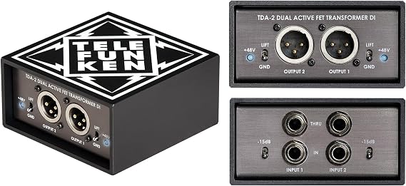 Telefunken TDA-2 2-channel Active Instrument Direct Box
