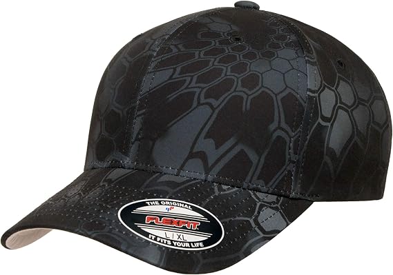 Flexfit 6277 Wooly Combed Twill Cap, S/M, Kryptek Typhon