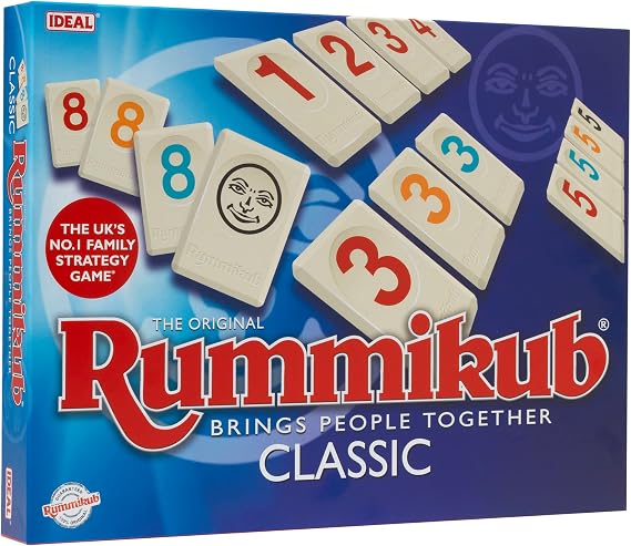 Rummikub | IDEAL | Classic Game: Brings People Together | Family Strategy Games | For 2-4 Players | Ages 7+