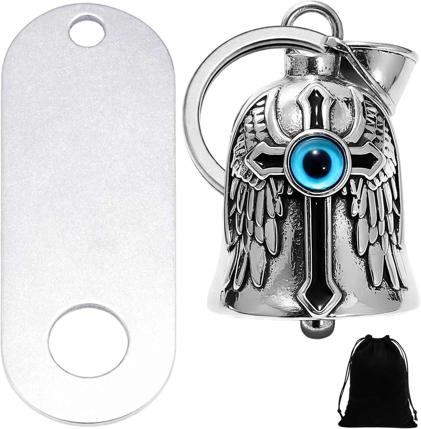 4Pcs Guardian Bell for Motorbikes Set, Motorcycle Accessories, Guardian Bell Motorcycle Suitable for Daily Commuting and Long Distance Touring