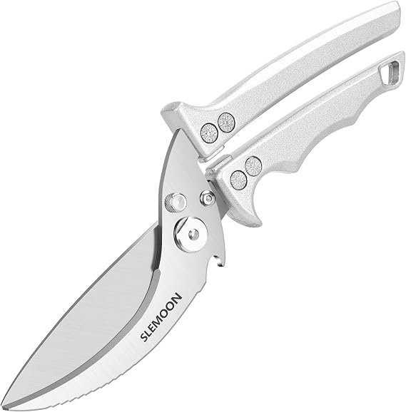 Heavy Duty Kitchen Shears for Food,Silver Kitchen Scissors | Dishwasher Safe and Food Stainless Poultry Shears for Chicken Turkey Thanksgiving,Gift Box