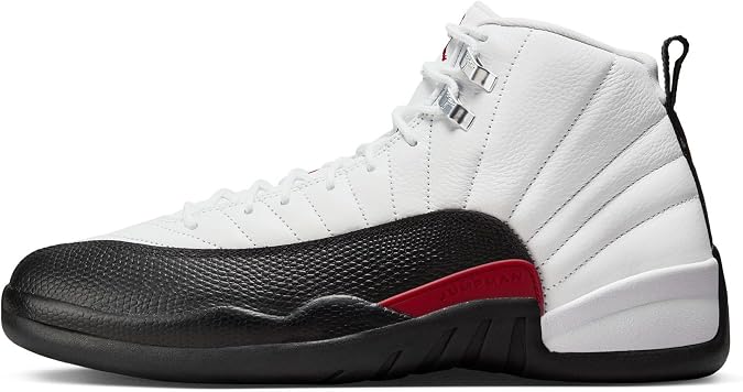 Jordan Men's 12 Retro Taxi Flip White/Gym Red-Black (CT8013 162) - 9.5
