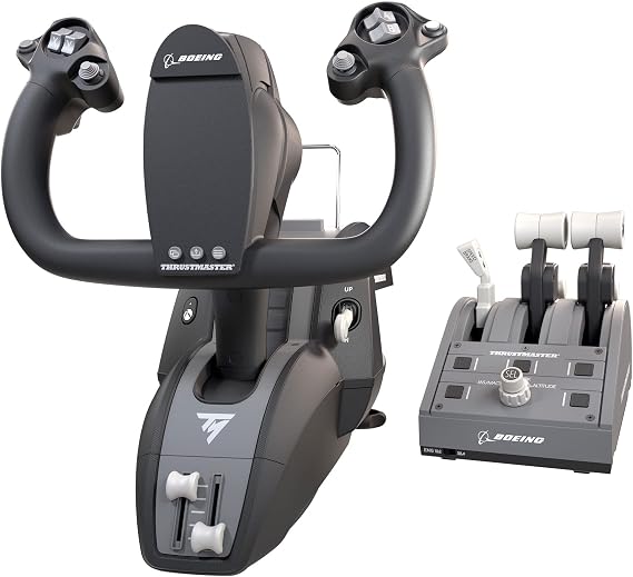 Thrustmaster TCA Yoke Pack - Official Boeing Licensed High Precision Flight Controller and Throttle Dial for PC and Xbox Series X|S