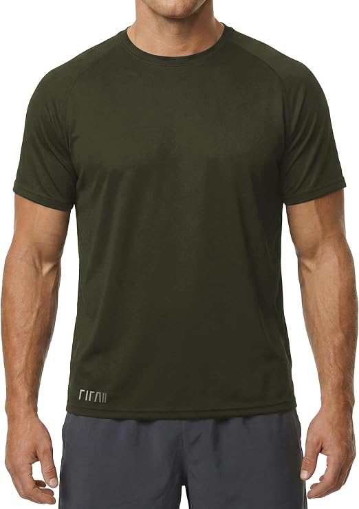 Men's Workout Shirts Quick Dry Moisture Wicking Short Sleeve Tactical Training Athletic T-Shirts