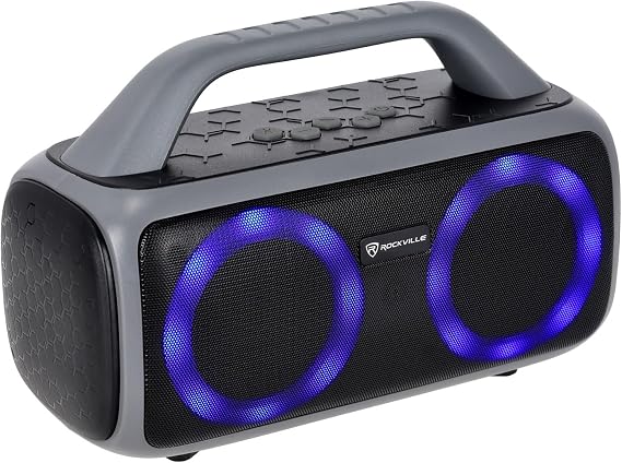 Rockville RPB50 Large Portable Bluetooth Speaker with LED, Long Battery