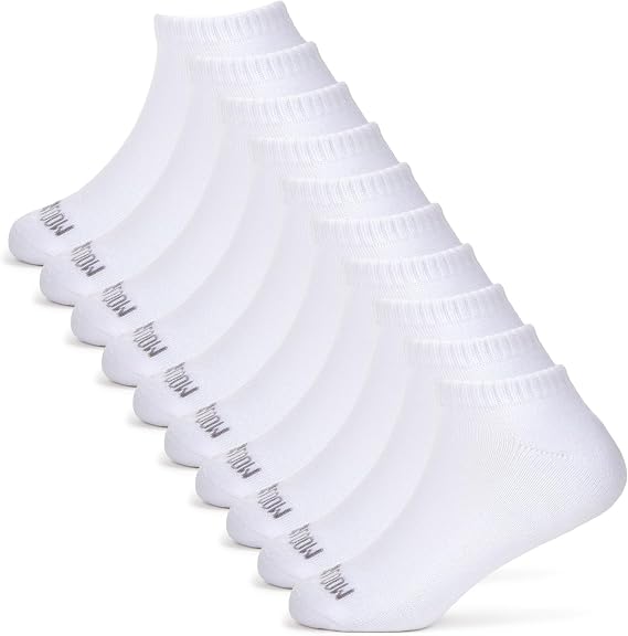 Fruit of the Loom Girl's Everyday Essential Soft Cushion Socks