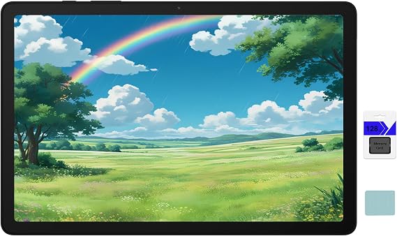 Samsung Galaxy Tab A9+ 11 inch Android Tablet, Big Screen, Quad Speakers, Upgraded Chipset, Multi Window Display, Slim, Light, Durable Design, 128GB Storage, Silver with Accessories