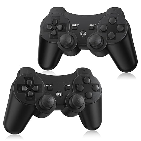Yinjie 2 Pack Wireless Controller for PS3, Compatible with Playstation 3