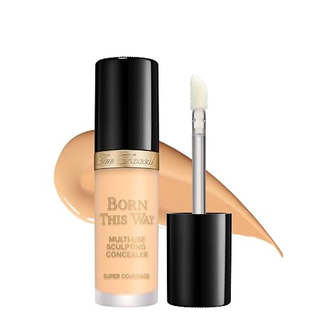 Too Faced Born This Way Super Coverage Multi-Use Concealer | Full-Coverage Hydrating Concealer for Dark Circles & Blemishes with Natural Finish | Hyaluronic Acid & Coconut Water