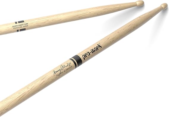 ProMark Drum Sticks - Shira Kashi Oak 2S Tommy Aldridge Drumsticks, Wood Tip, One Pair