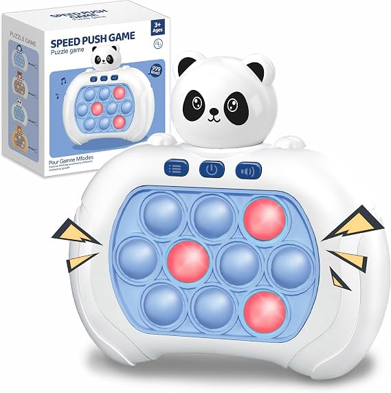 Quick Press Game Fidget Toys Pro for Kids Adults, Handheld Game Fast Puzzle Game Machine, Push Bubble Stress Toy, Relief Party Favors, for Kids