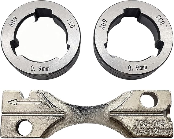 Drive Roll Kit .035" Solid Wire Compatible with Lincoln Power MIG 216,255XT,350MP,LN-15,Power feed 25M,LF-72,LN-25 PRO,LN-25 PRO Dual Power (V-Groove .035), Replace KP1696-035S KP1696-1