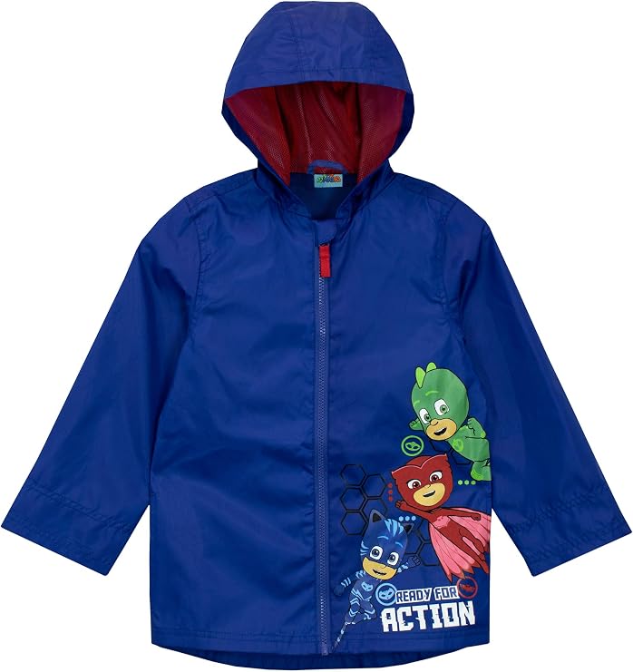 PJ Masks Boys' Gekko Owlette and Catboy Raincoat