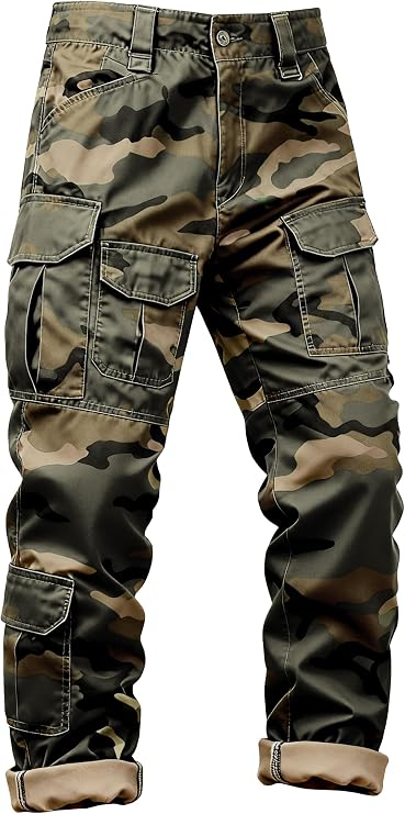 Cargo Pants for Men Work Pants Ripstop Utility Casual Workwear Tactical Streetwear with Multi Pocket