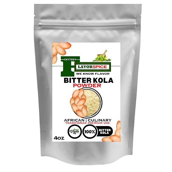 Traditional Premium Kola Powder 4oz | African Bitter Kola Nut Powder for Culinary