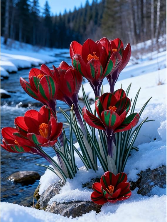 Premium Saffron Bulbs Simple to Grow – Perfect for Gardens, Cut Flowers & Enchanting Displays Winter Hardy Crocus Sativus -15 Bulbs-F