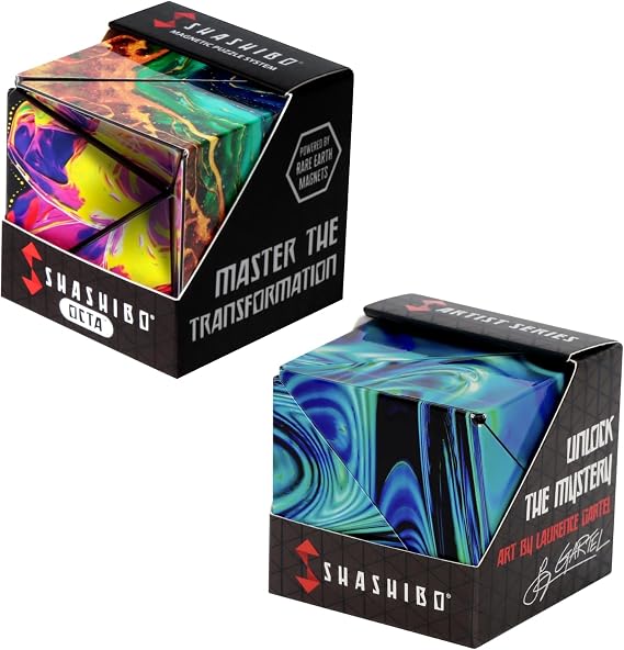 Shashibo Plus Octa Cube - Shape Shifting Box - Bundle of 2