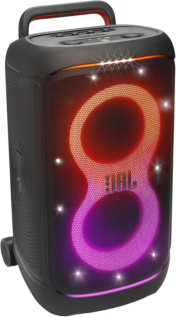 JBL Partybox 520 Bluetooth Speaker (Black) and divvi! Wireless Mic Pair Bundle