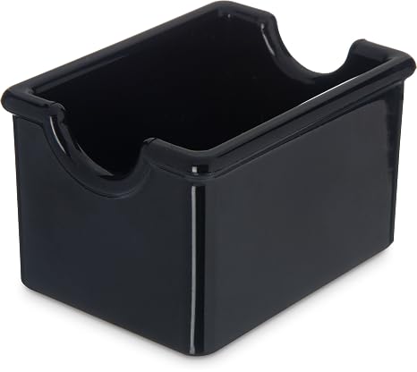 Carlisle FoodService Products Sugar Caddy for Kitchens, Plastic, 20 Packets, Black, Small