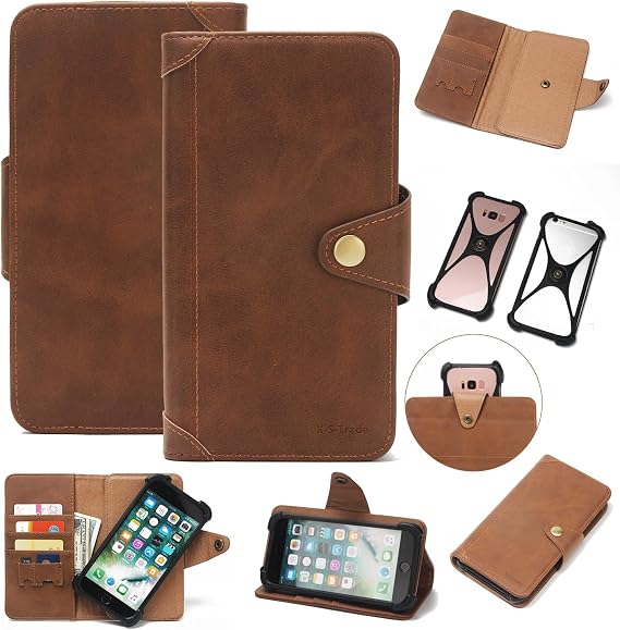K-S-Trade Protective Case For Sharp Aquos R5G Wallet Case Compatible With Sharp Aquos R5G Wallet Case Mobile Phone Bookstyle Cover Phone Purse Protective Bag Mobile Phone Sleeve Book Case Flip Cover