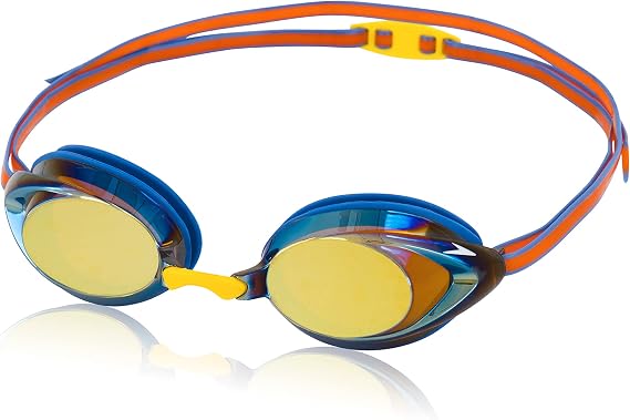 Speedo unisex-adult Swim Goggles Mirrored Vanquisher