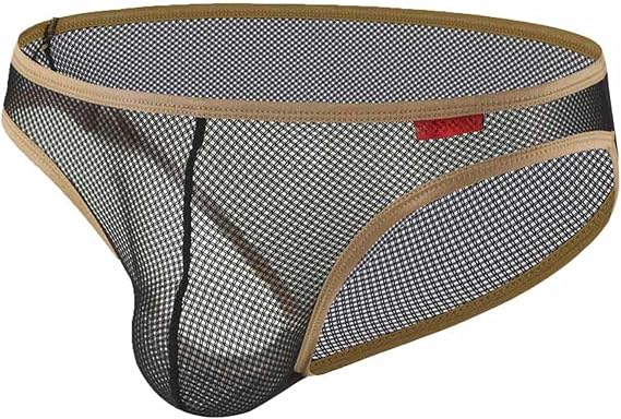 Men's Bikini Underwear Moisture-Wicking Lightweight Briefs Low Rise Soft Breathable Underpants with Contour Pouch