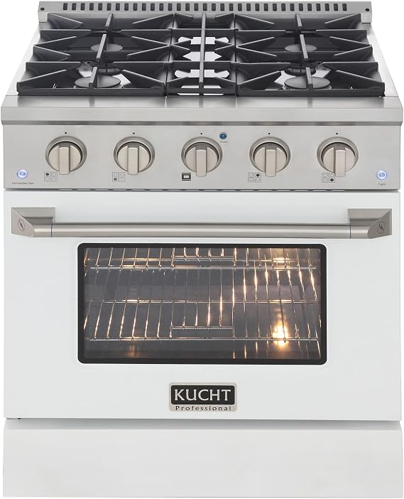 Kucht KDF302-W Dual Fuel Range, White