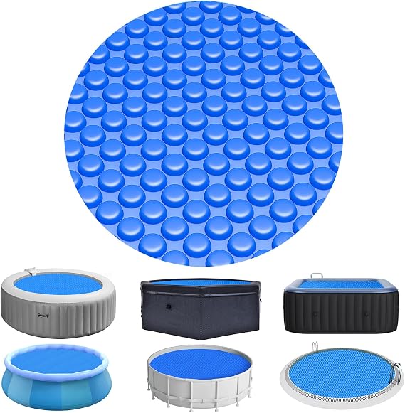 Evoio Bubble Solar Pool Cover 10 ft Round for Above Ground Inground Pools
