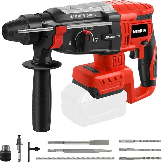 SDS Plus Rotary Hammer for Milwaukee M18 Battery (No Battery)