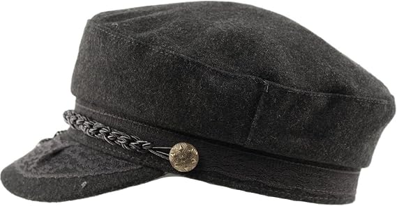 EPOCH Men's Greek Fisherman Sailor Fiddler Winter Wool Driver Hat Flat Cap