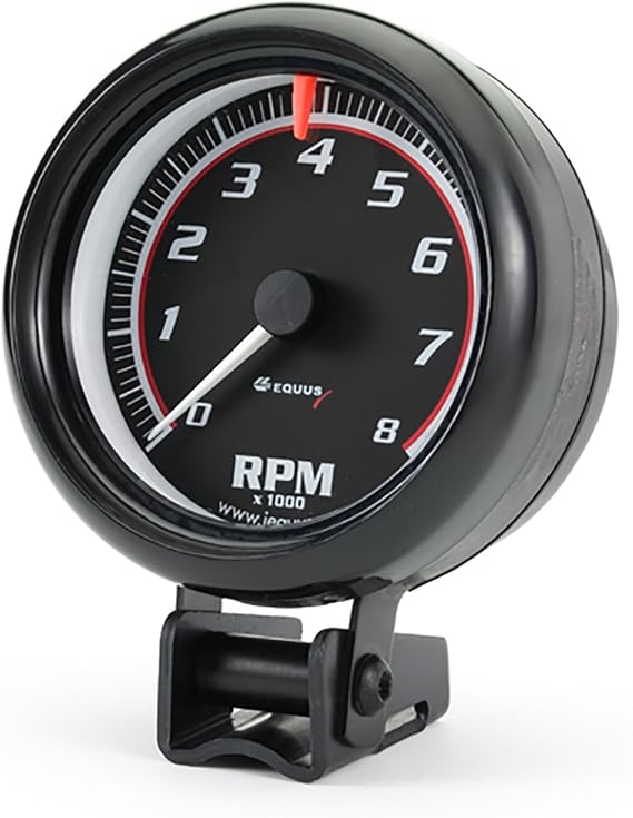 Equus 6088 3-3/8" Tachometer, Black