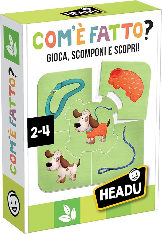 Headu - Italy,Snowman Educational Box Game, IT54921, Multicolor, Medium