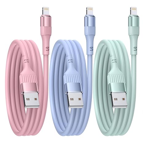 iPhone Charger, 3PACK 3FT/1M MFi Certified Lightning Cable Fast Charging